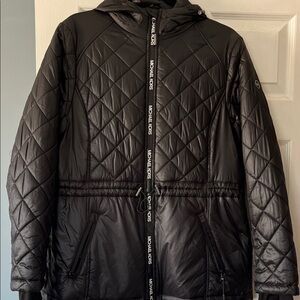 Michael Kors Black Diamond Quilted Coat